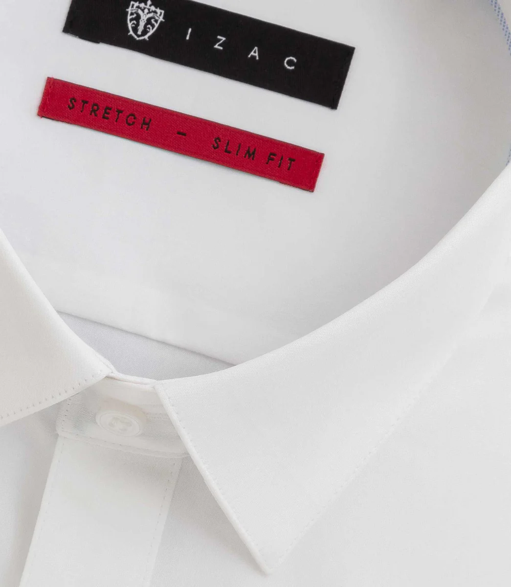 Chemise en popeline stretch blanche MALTE2