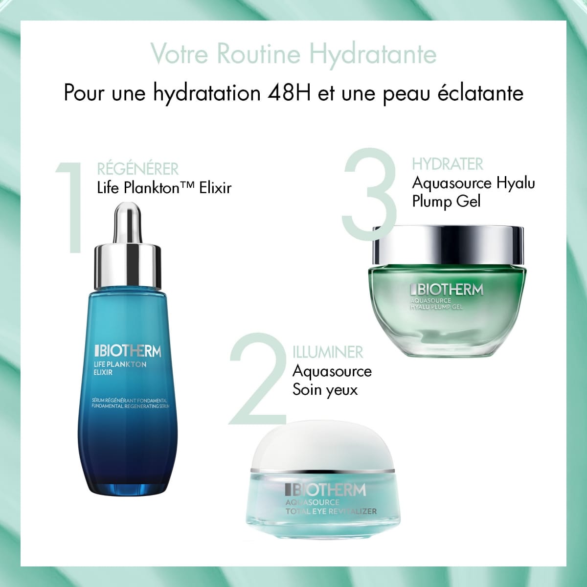 Biotherm AquaSource Total Eye Revitalizer Gel-Crème Contour Des Yeux à la Caféine