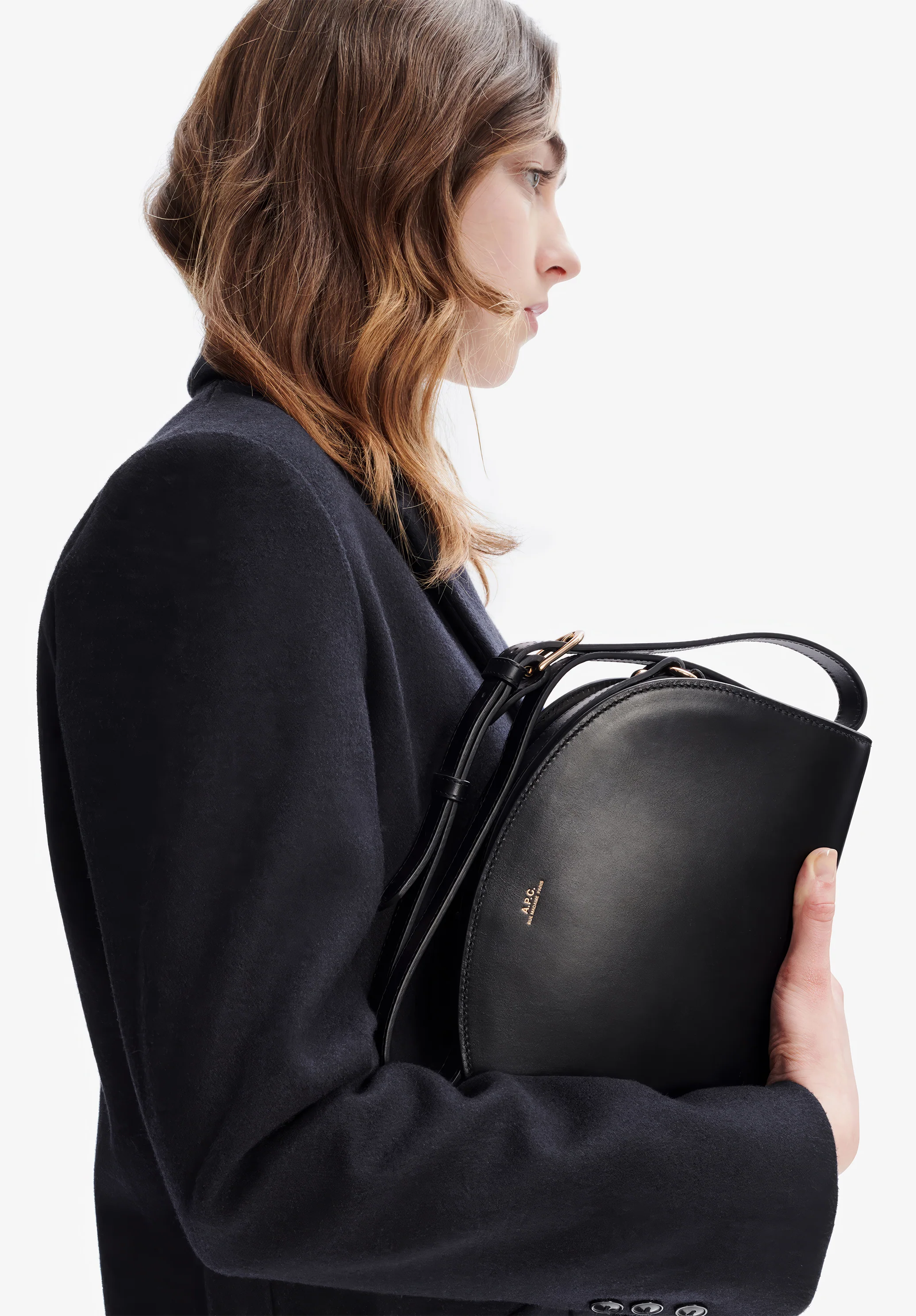 sac demi-lune - Noir