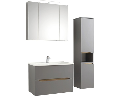 Pelipal Quickset 357 wastafelmeubel, BxHxD 72 x 51,3 cm x 44 cm, frontkleur: matgrijs, 357.017213