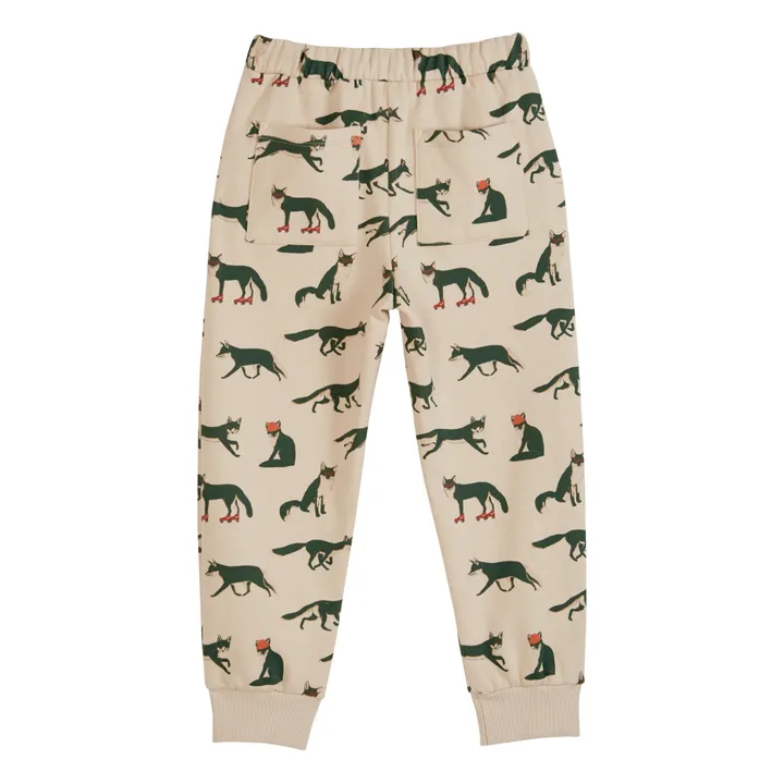 Emile et Ida Jogger Coton Bio Renards | Ecru