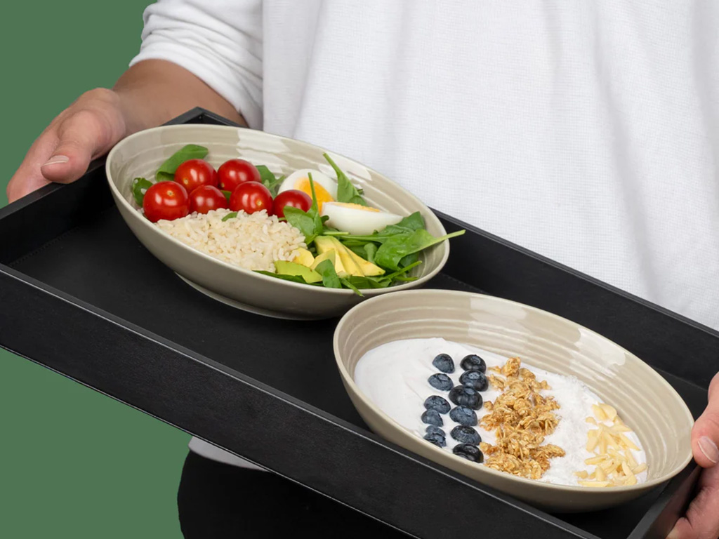 Silwy ⌀21 cm set van 2 magneet-porseleinen kommen - Ivory