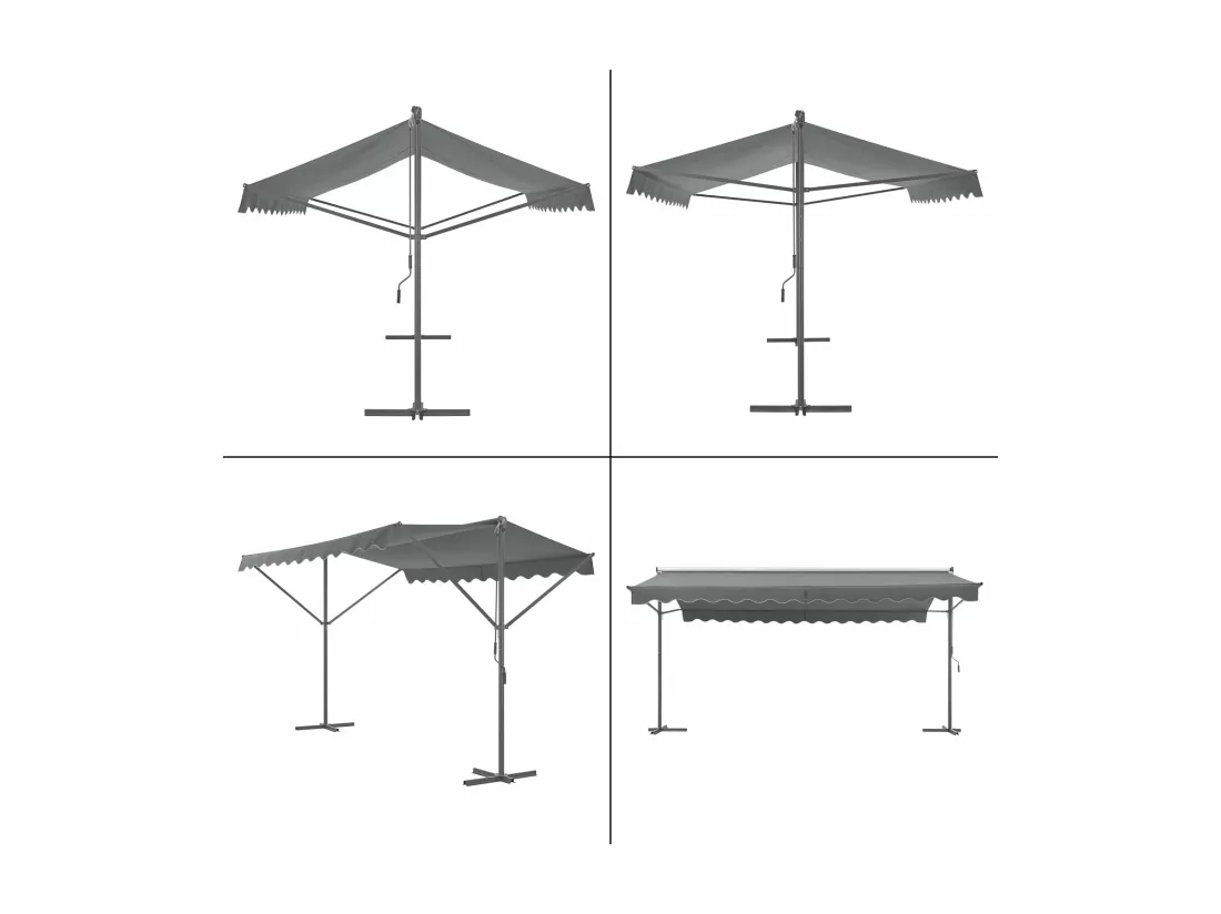 Store banne autoportant à grise 500 x 300 x 260 cm 03_0008296
