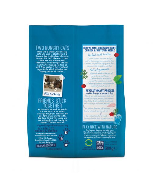 Edgard&Cooper Senior Kip&Witvis - Kattenvoer