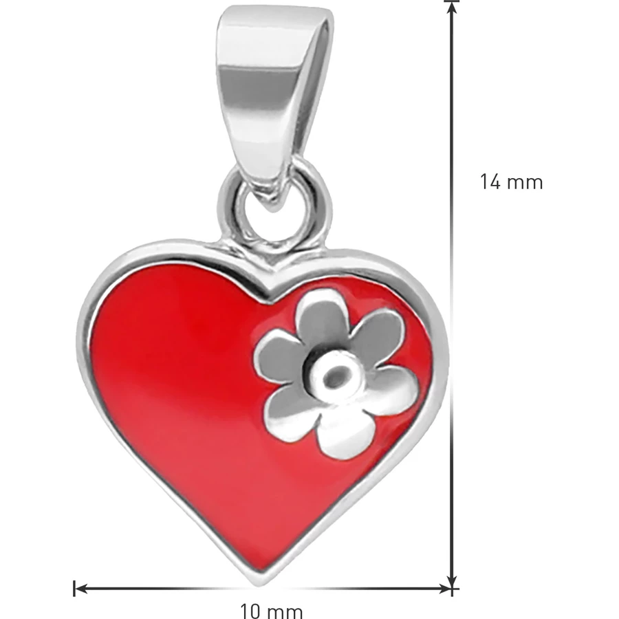 trendor Mädchen-Halskette Silber 925 Collier mit Herz-Anhänger silver