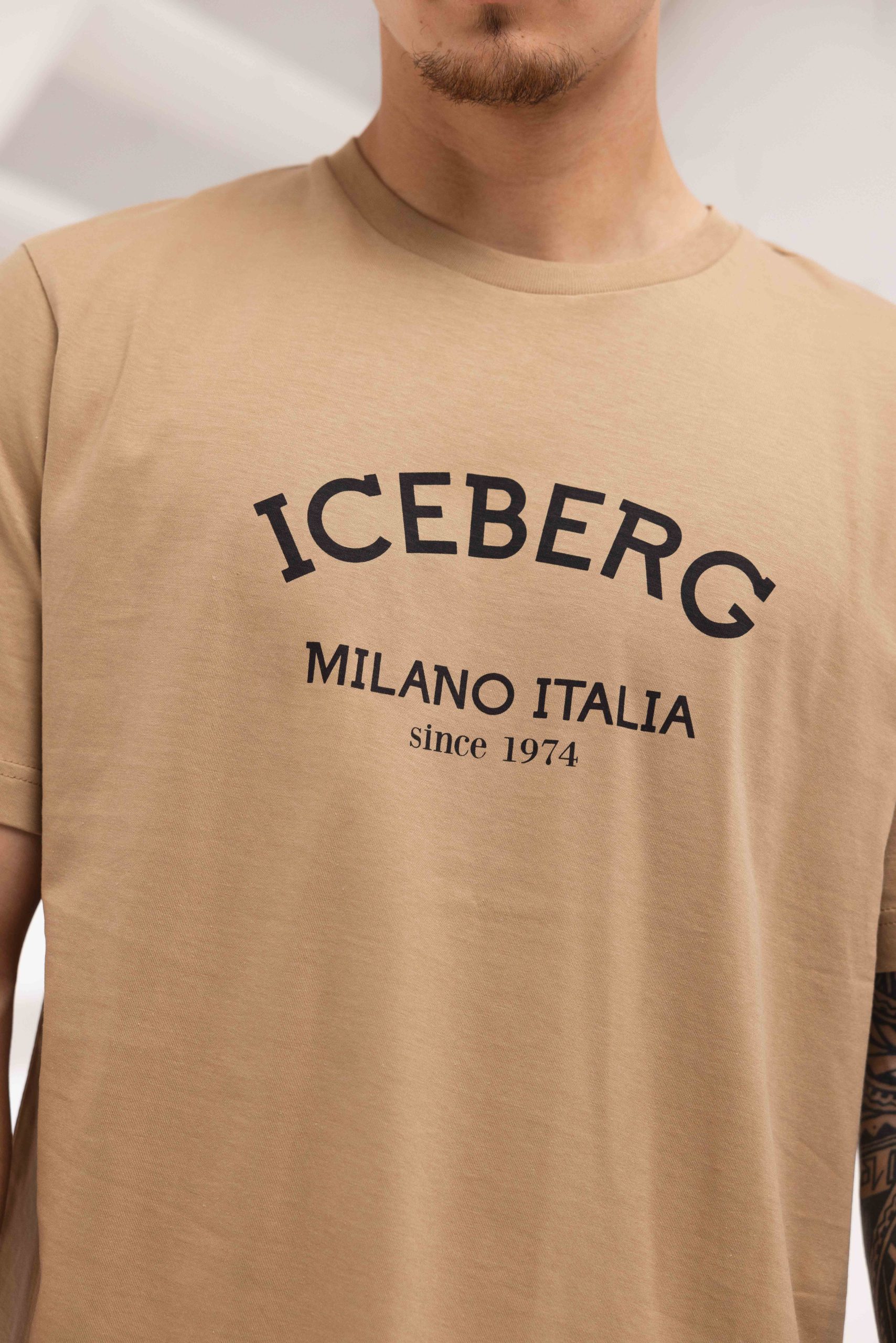 Iceberg 5D Milano T-Shirt Heren Bruin