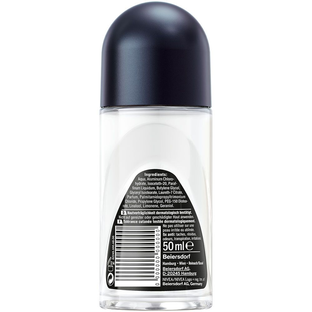 NIVEA® MEN Deodorant Invisible for Black & White Roll-on