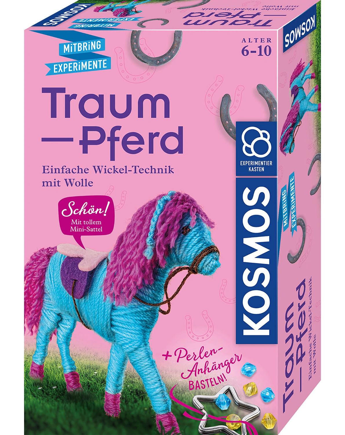Bastelset TRAUMPFERD in rosa/hellblau