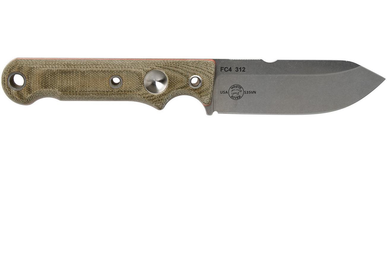 White River Knives FC4 Firecraft survivalmes, Kydex schede met firesteel