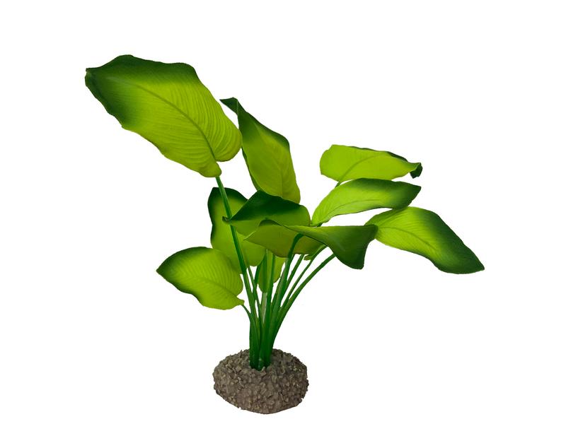 AquaDella Kunstpflanze Anubias 3, 20 cm Dekorationspflanze
