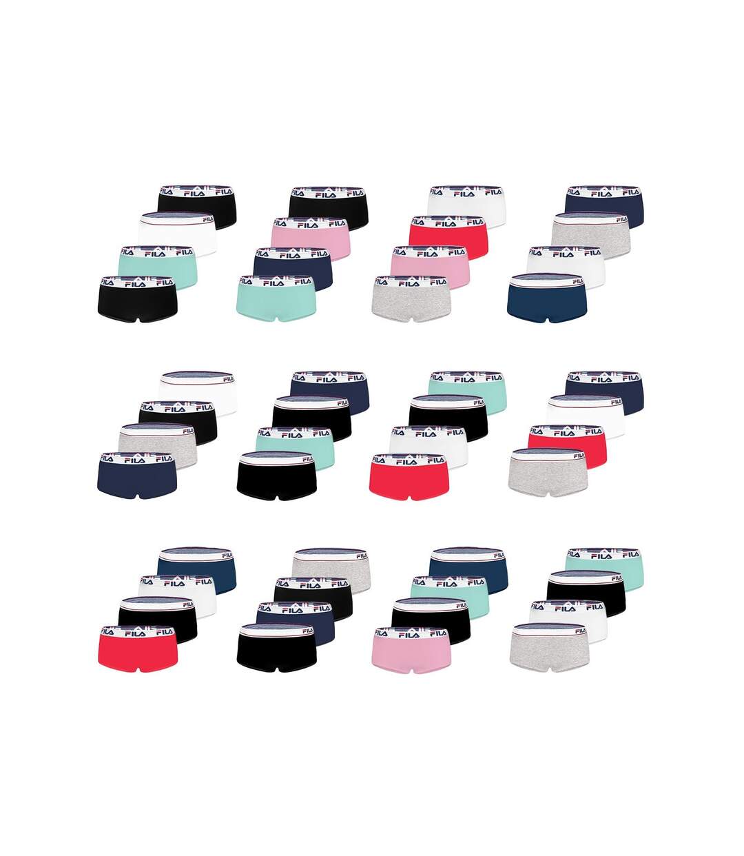 Pack Surprise de 4 Boxers coton femme