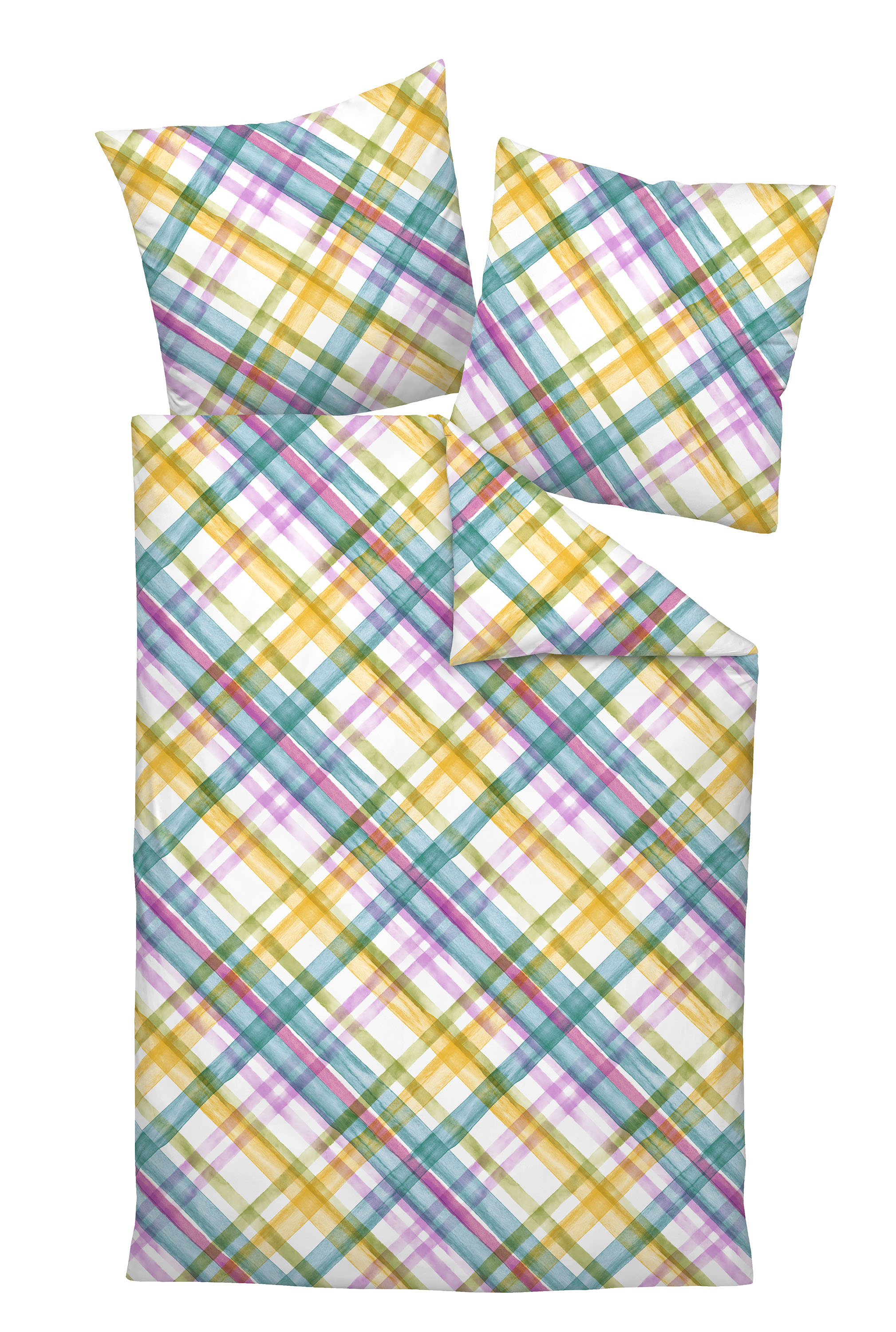 Bettwäsche MILANO Mako-Satin 135x200 cm, mit 1 Kissen