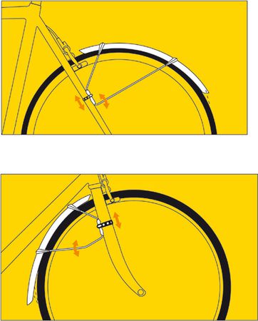 RACEBLADE Steckschutzblechgarnitur Pro  schwarz  28