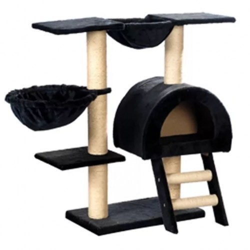 arranhador para gato preto