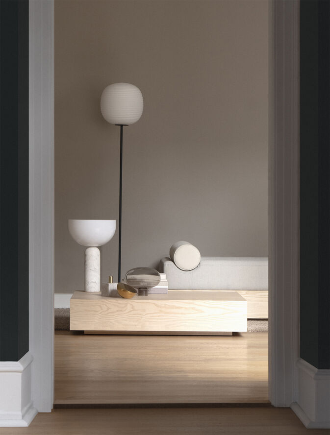 New Works Lantern Floor Lamp Frosted white
