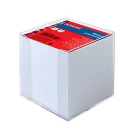 Herlitz Zettelbox transparent 700 Blatt weiss