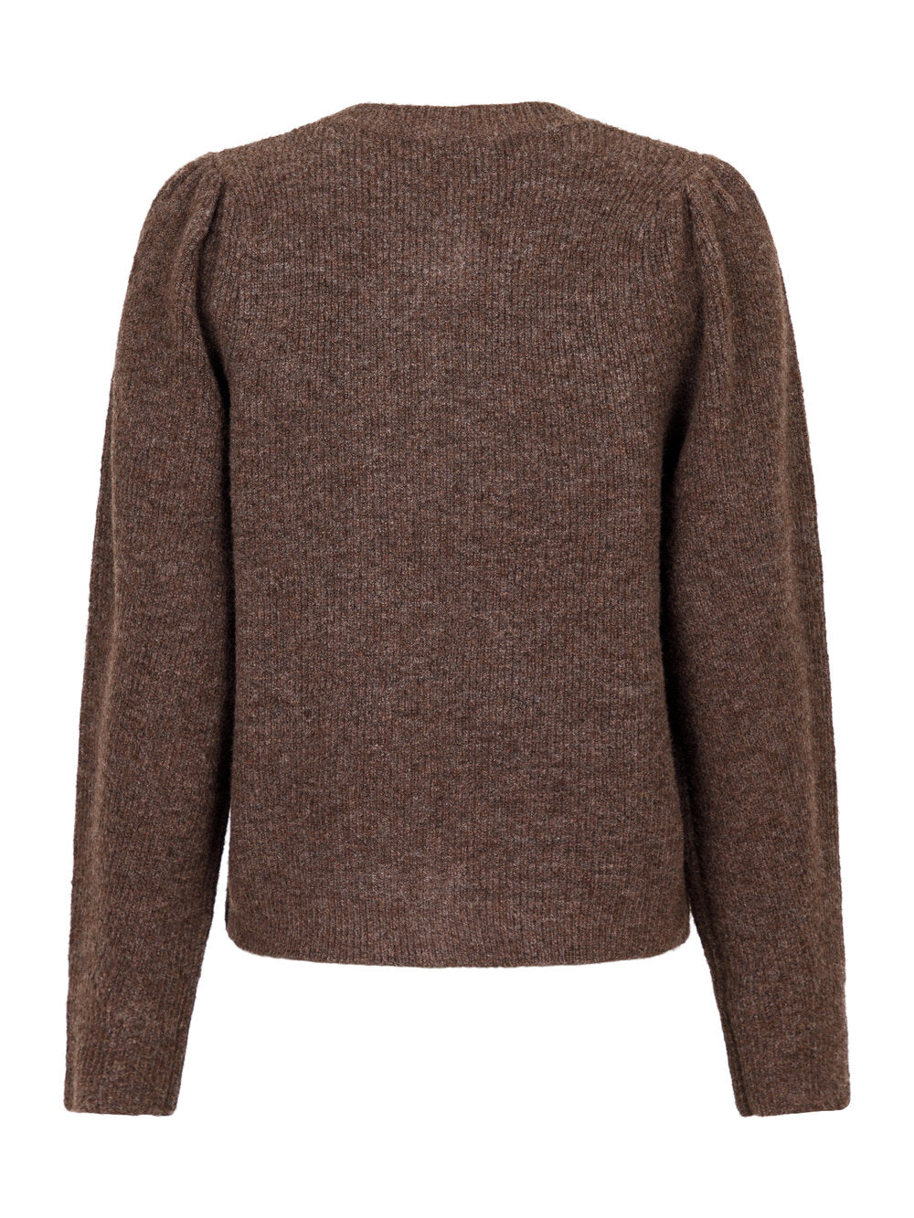 Neo Noir  Nuna strikket Cardigan - Brown Melange