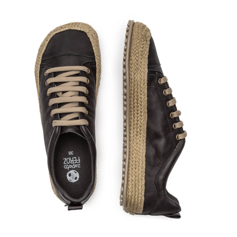 Zapato feroz Zapato Feroz Adulte Jerica Cuerda Noir