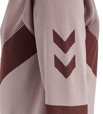 Hummel Pullover - HMLKith - Cropped - Altrosa m. Bordeaux