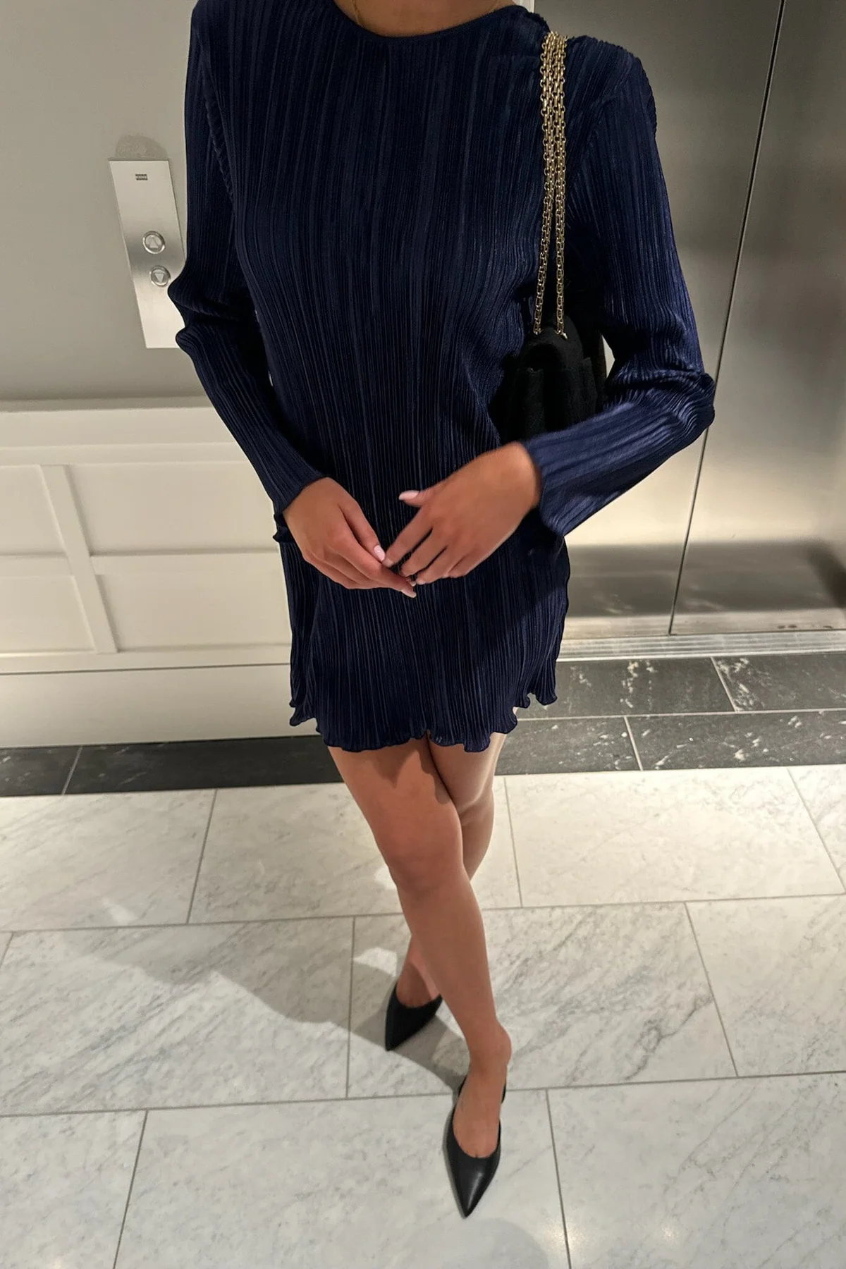 BYIC Kellyic Plissé Dress navy navy