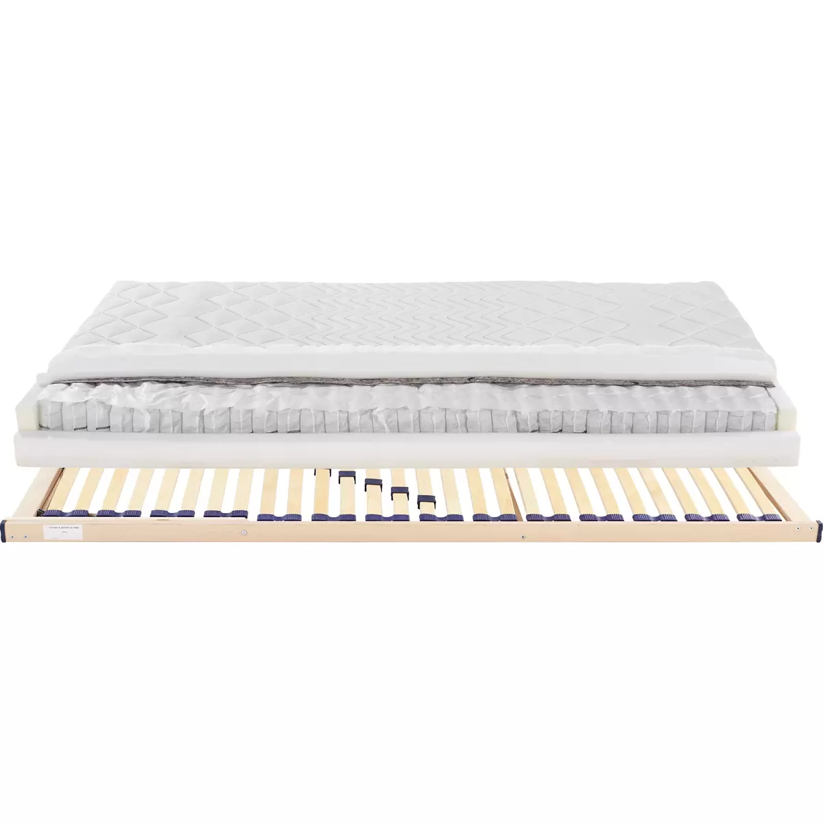 Matratzen-/Lattenrost-Set Primavera H2 80 x 200 weiss