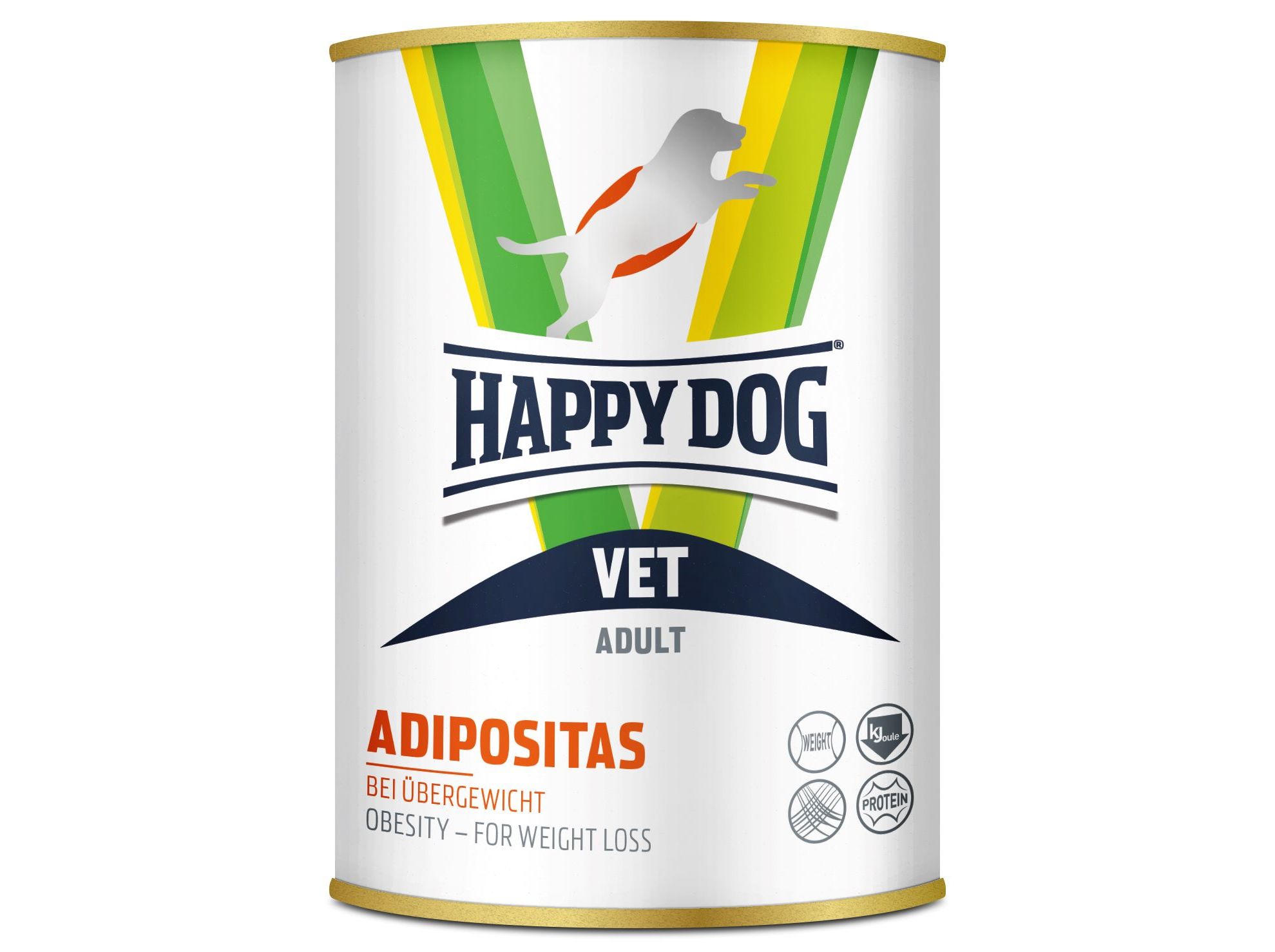 COMIDA HÚMIDA CÃO HAPPY DOG VET ADIPOSITAS 400G