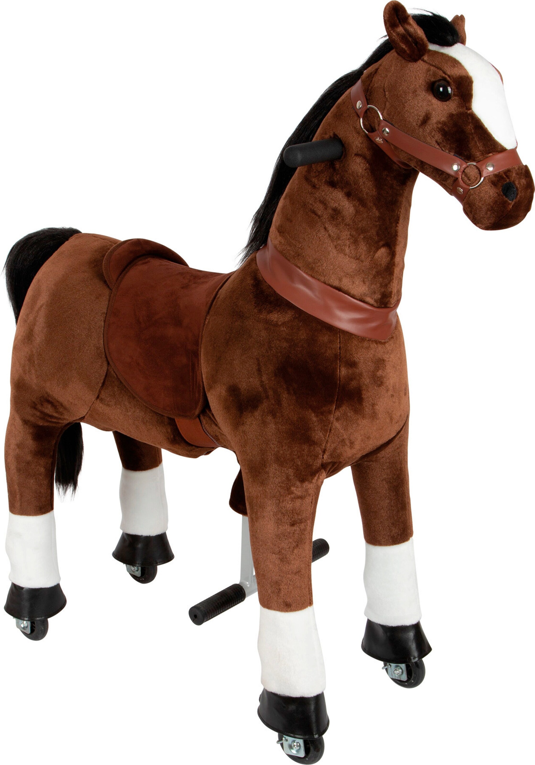 small foot Reitpferd auf Rollen
