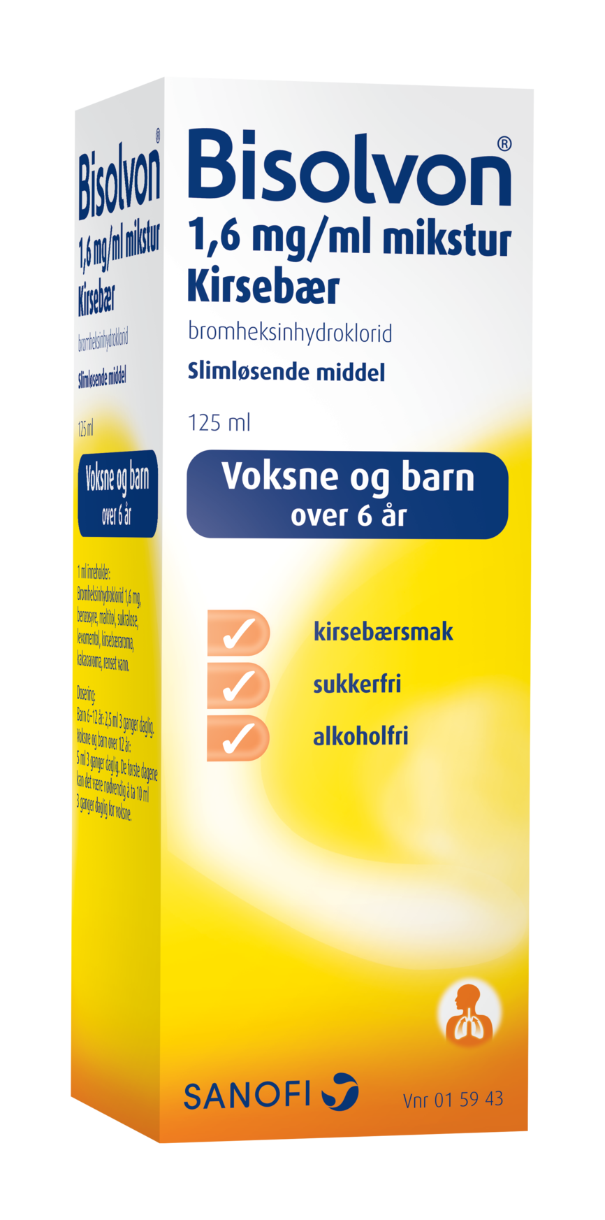 Bisolvon Mikstur med kirsebærsmak 1,6 mg/ml
