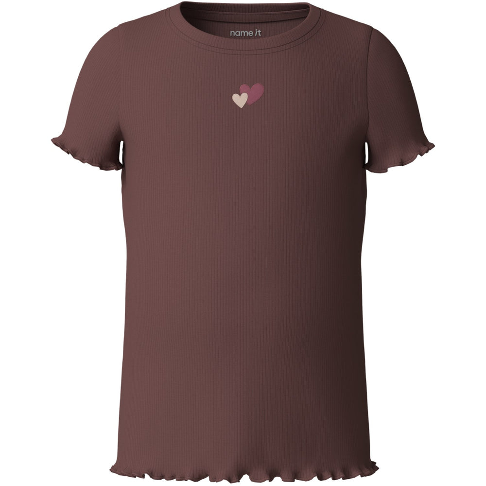 Køb Name It Marron Nmfhanilia Ss Xsl Top
