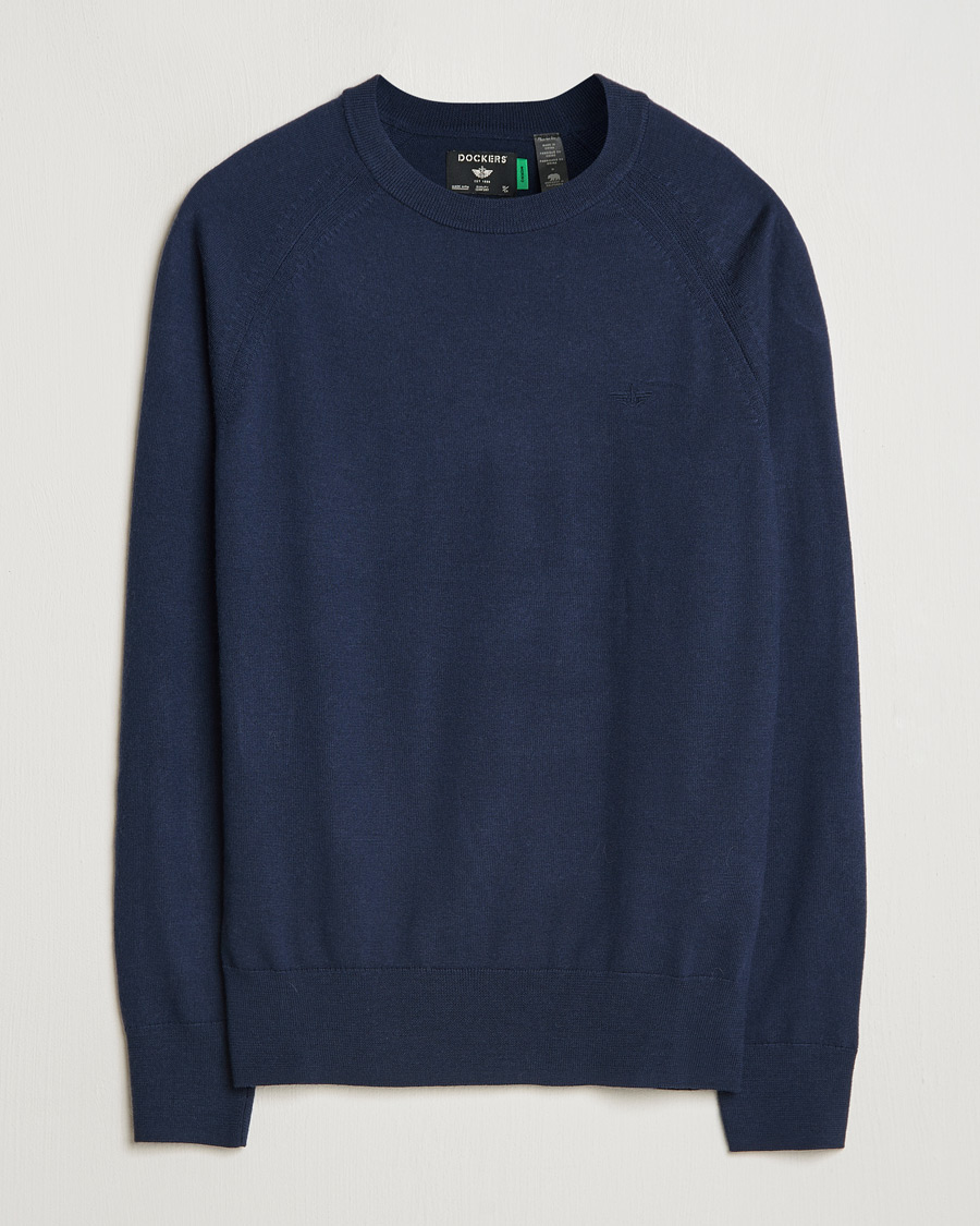 Dockers Washable Merino Crewneck Navy Blazer