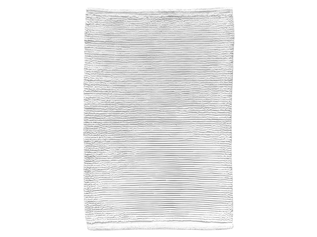 Tapis de salle de bain 40 x 60 cm en coton blanc - PEPPO