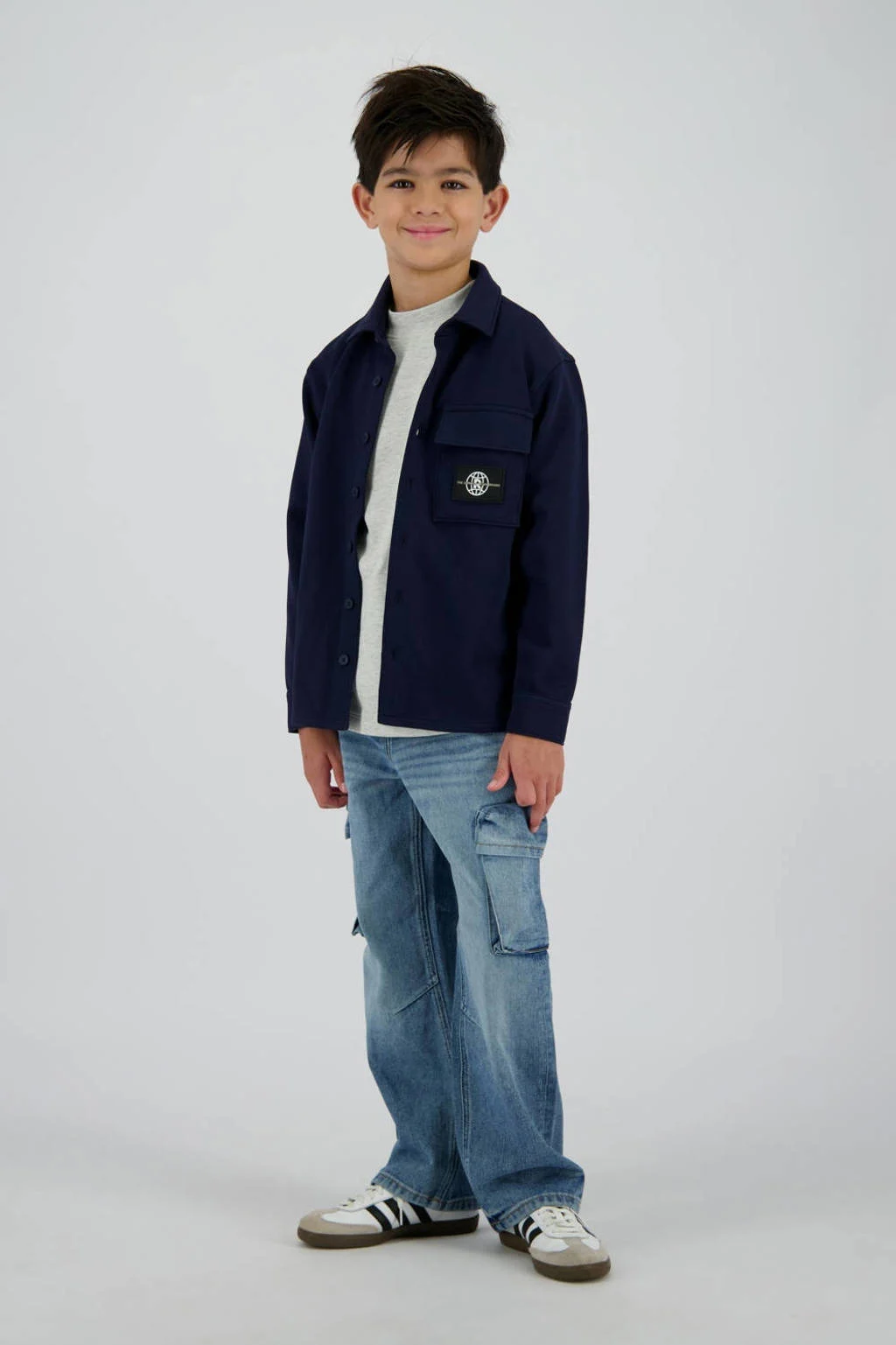 Raizzed overshirt donkerblauw