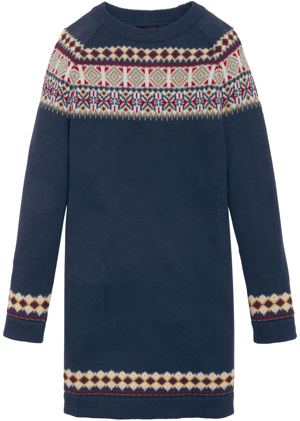 Robe en maille à motif norvégien