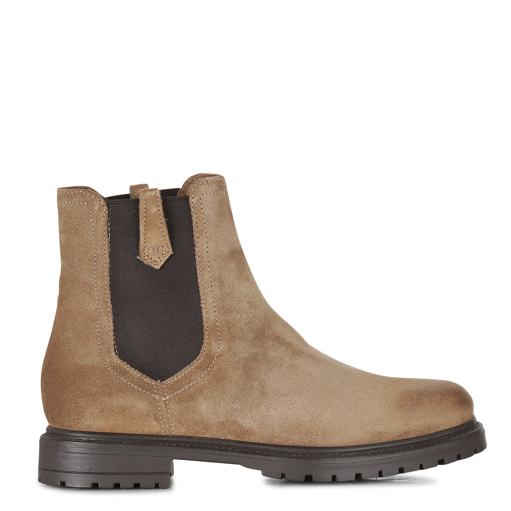 CANDIDE - Bottines en cuir velours| Marron