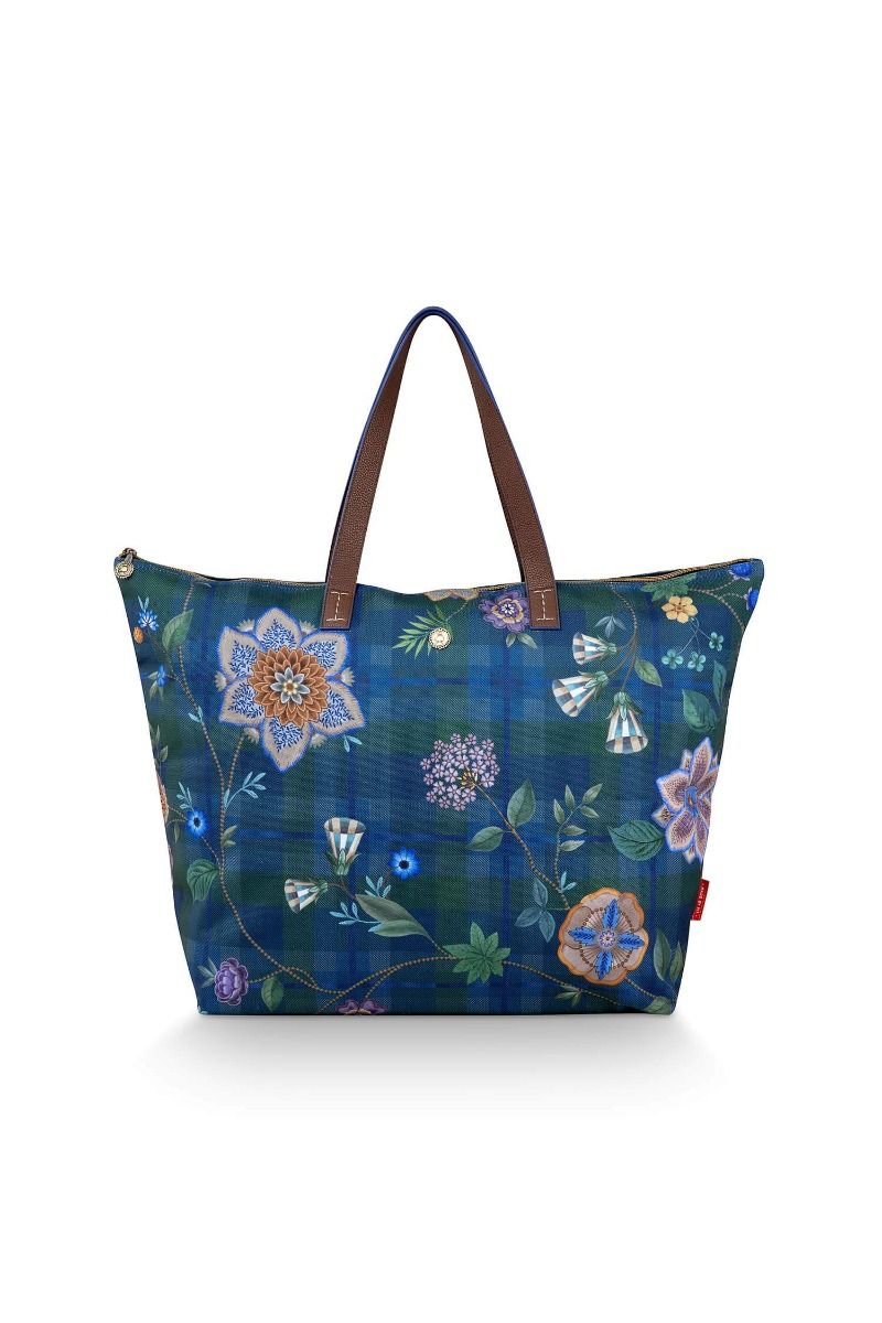 Pip Studio Tote Bag Tilda Flores Felices Dark Blue