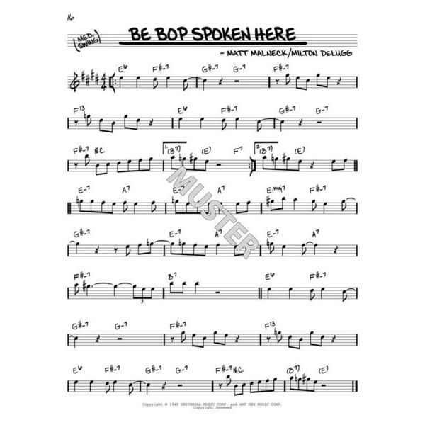 Hal Leonard The Real Bebop Book Eb