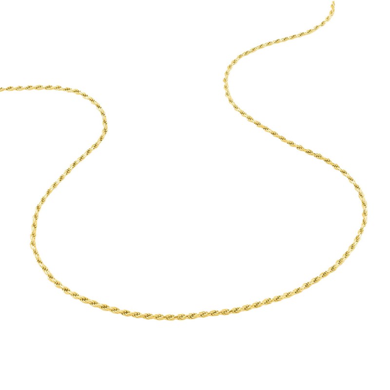 Bracelet femme 18 cm - Maille corde - Largeur 1.1 mm - Or 18 Carats