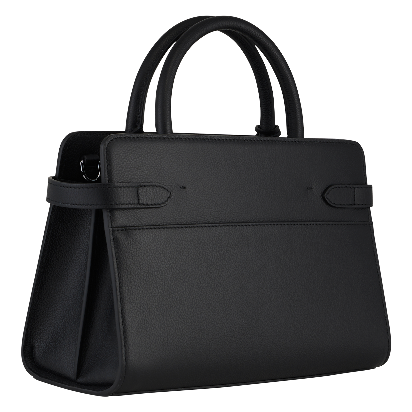 EMILIE - Sac à main en cuir grainé | Noir