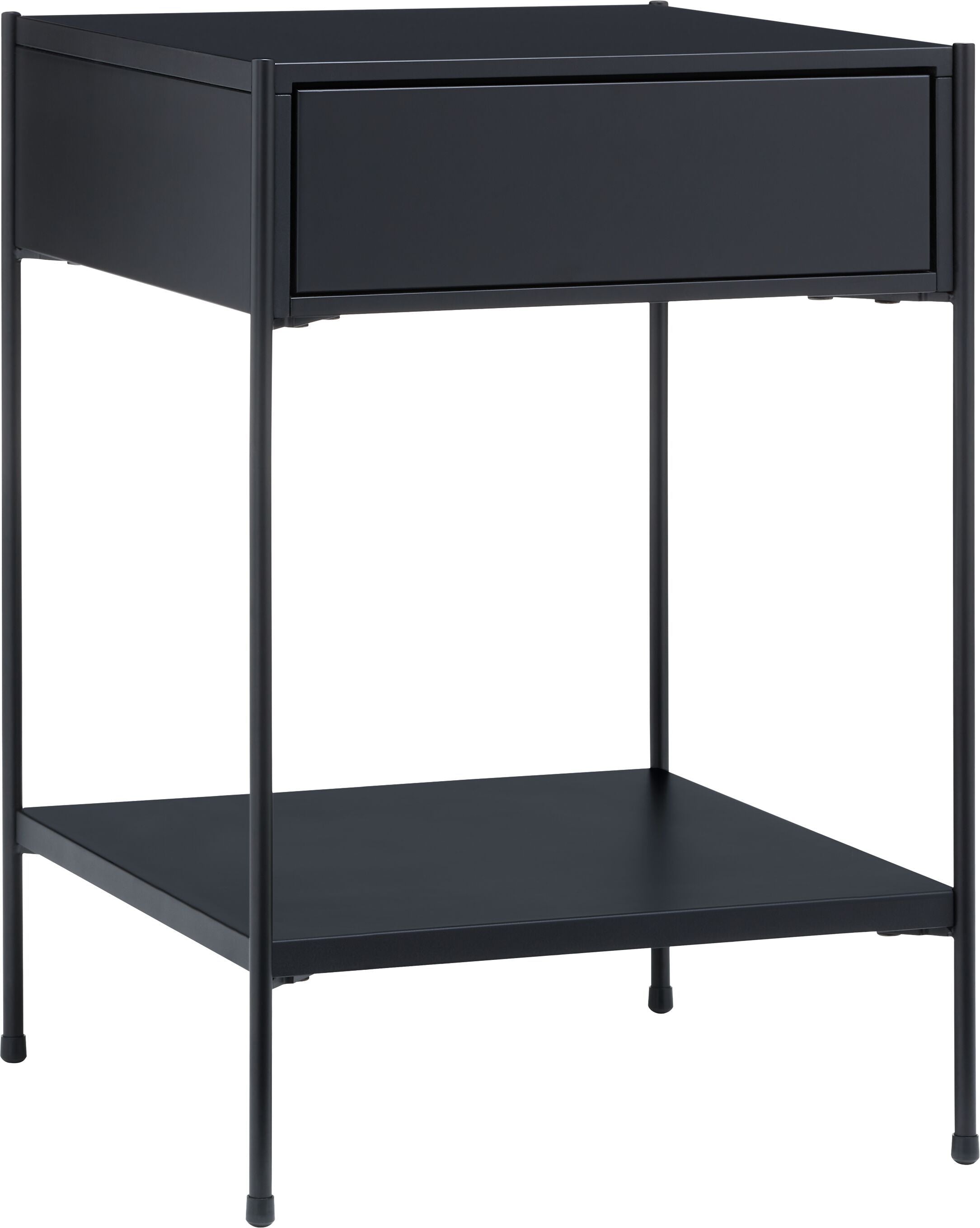 MALA Nachttisch - Schwarz / B: 40.0 cm x T: 40.0 cm x H: 59.0 cm