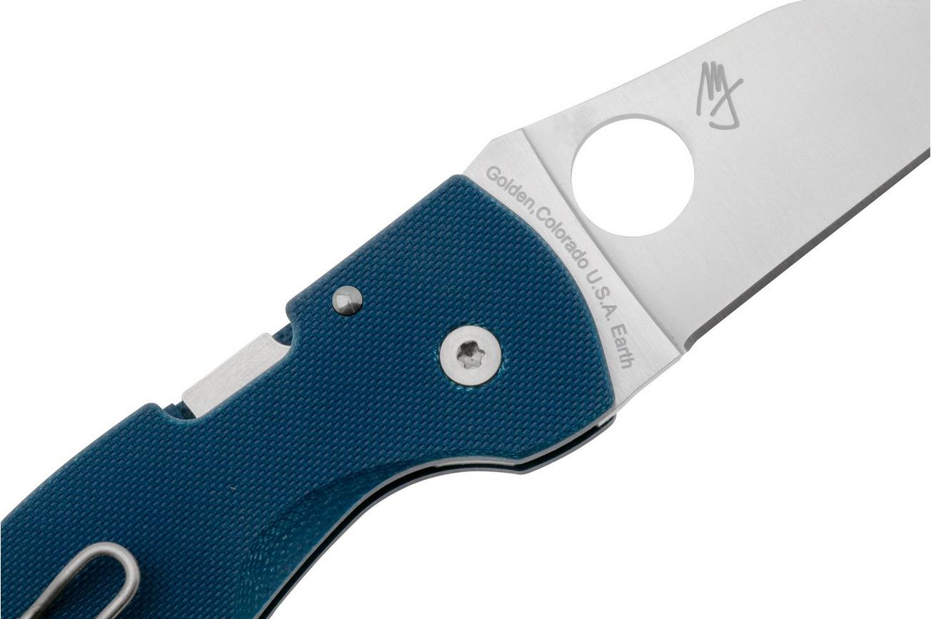 Spyderco MicroJimbo CPM SPY27 C264GPCBL Cobalt Blue G10, zakmes, Michael Janich design