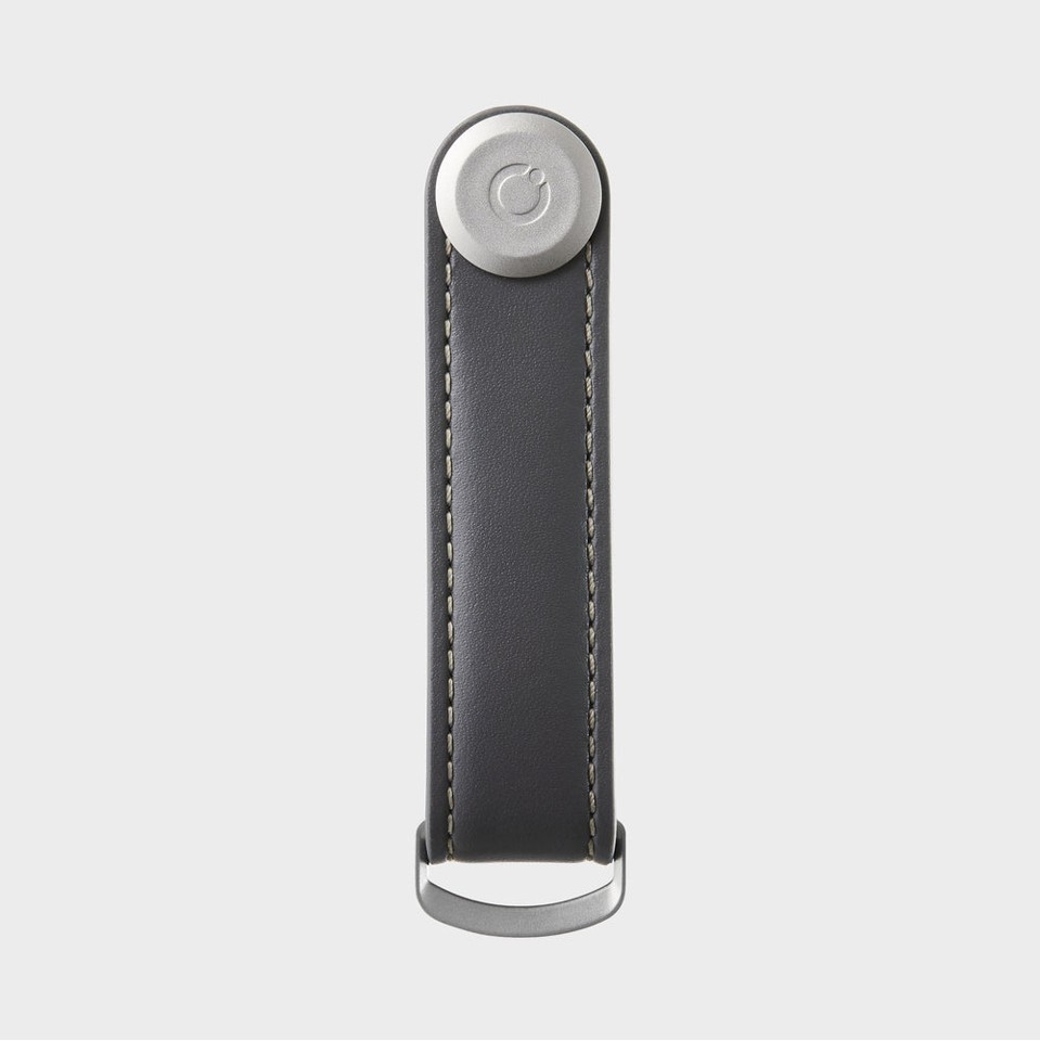 Orbitkey - Leather Key Organiser - Charcoal/Grey