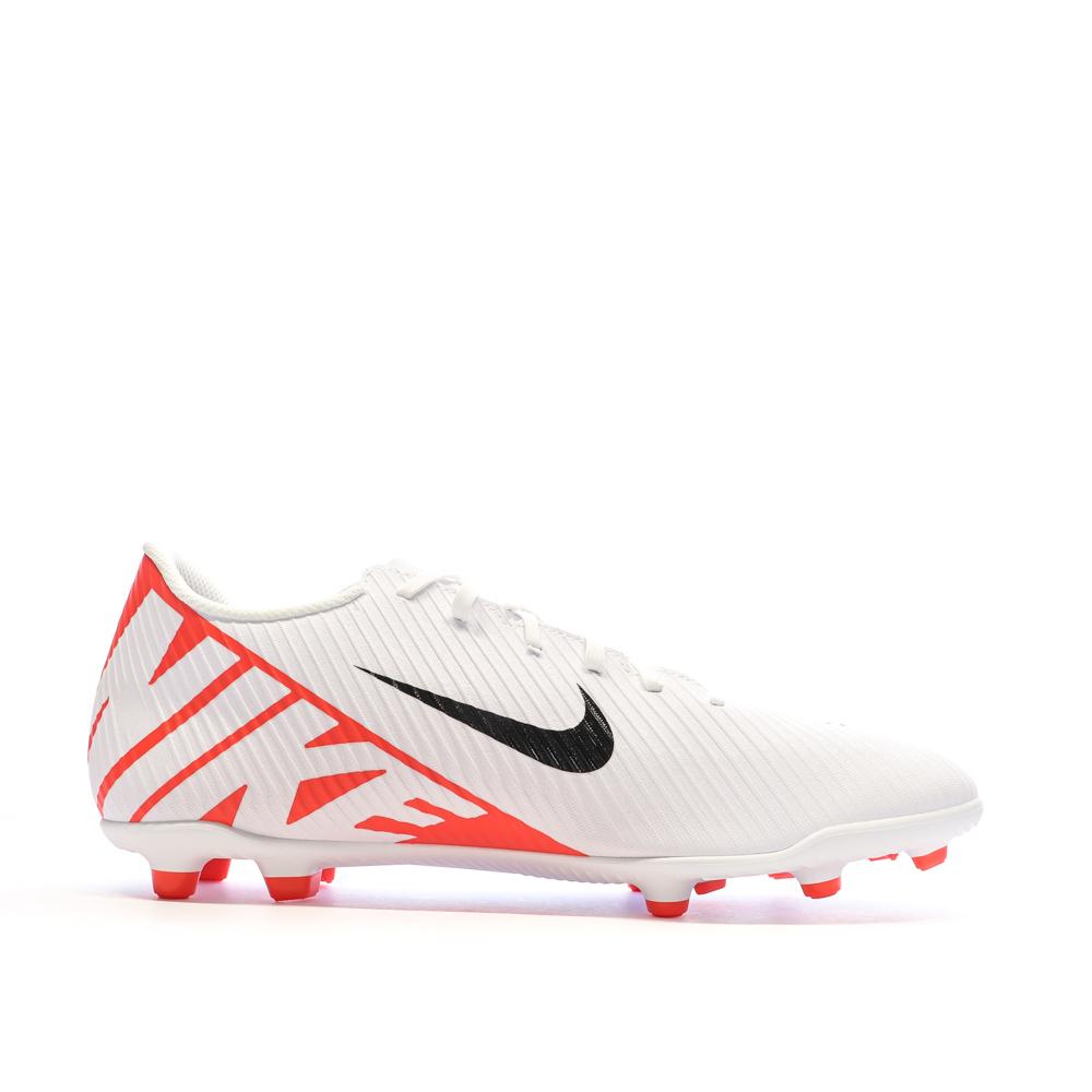 Nike Chaussures de Foot Blanc/Rouge Homme Nike Vapor 15 Club FG/MG