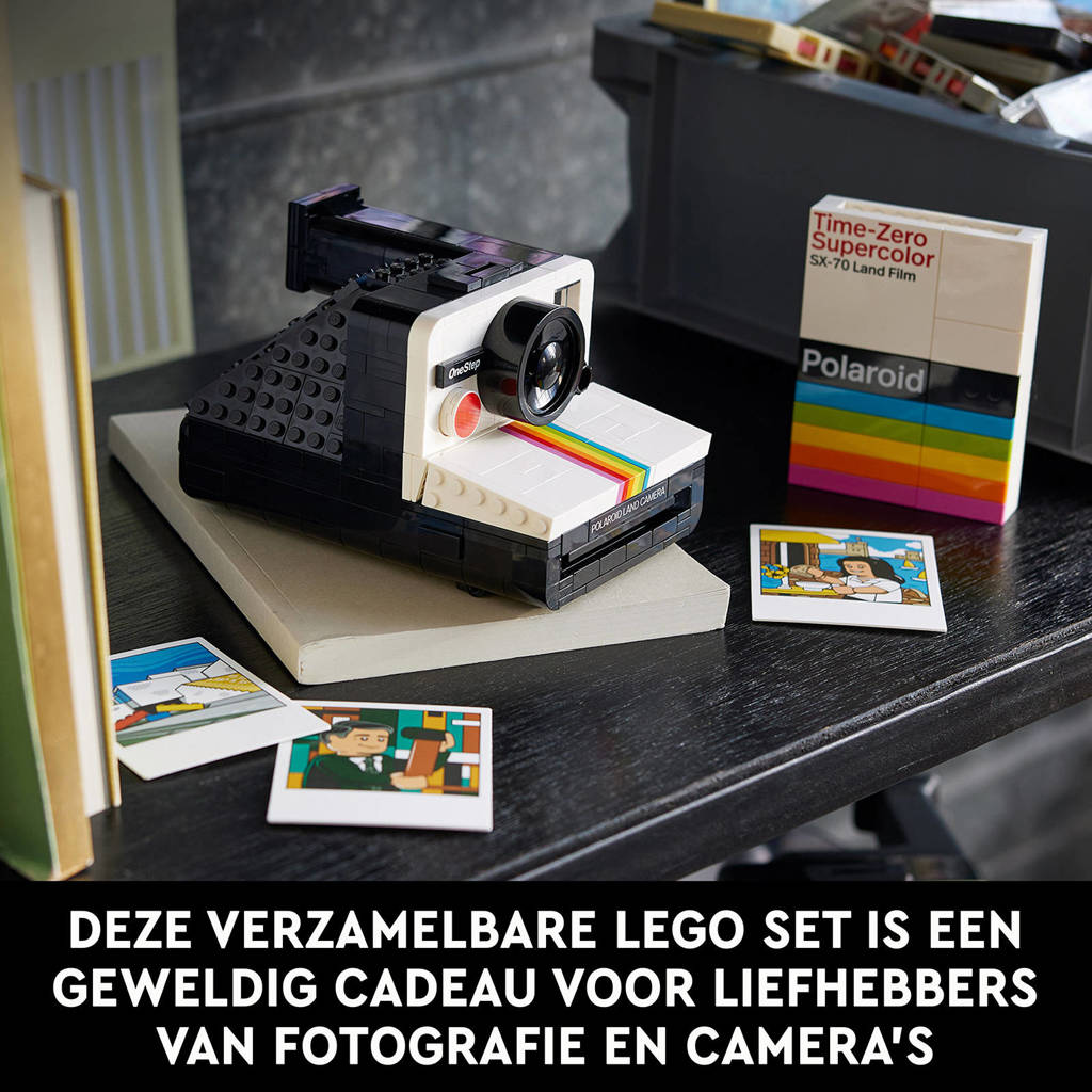 Mooi!Ideas Polaroid OneStep SX-70 camera Vintage Bouwpakket voor Volwassenen 21345