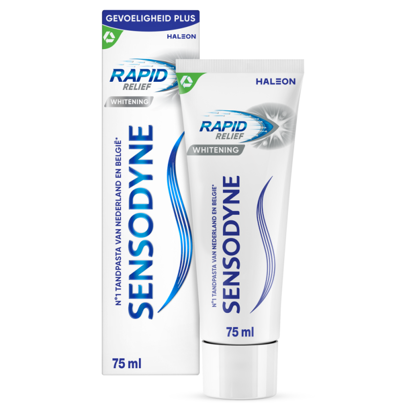 Sensodyne Rapid Relief Whitening Tandpasta Voor Gevoelige Tanden 75 ML
