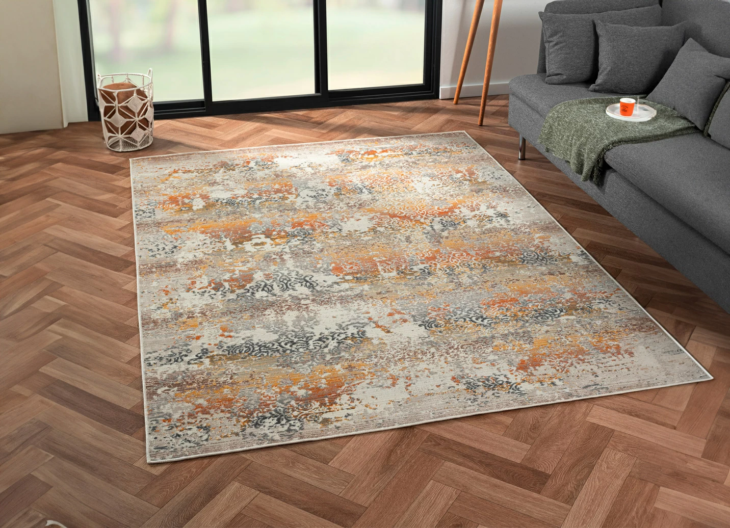 Robuster Teppich im modernen Used-Look