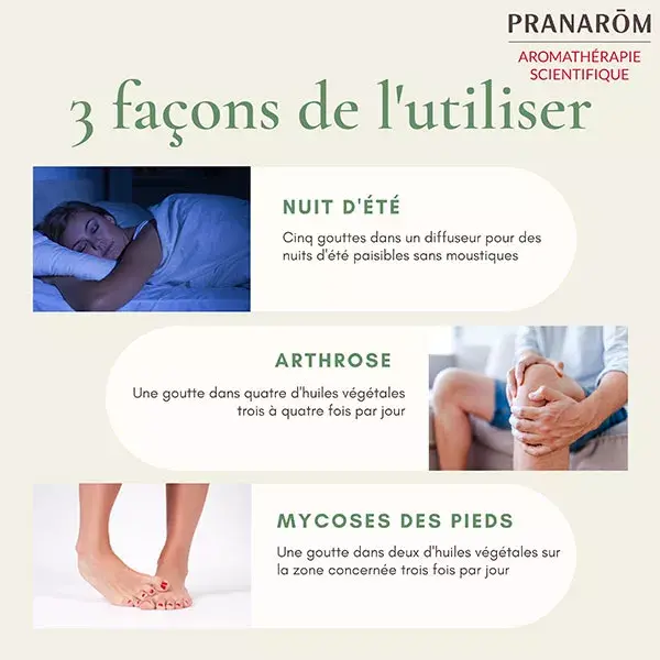 Óleo Essencial de Eucalipto Limão Orgânico Pranarom 30ml