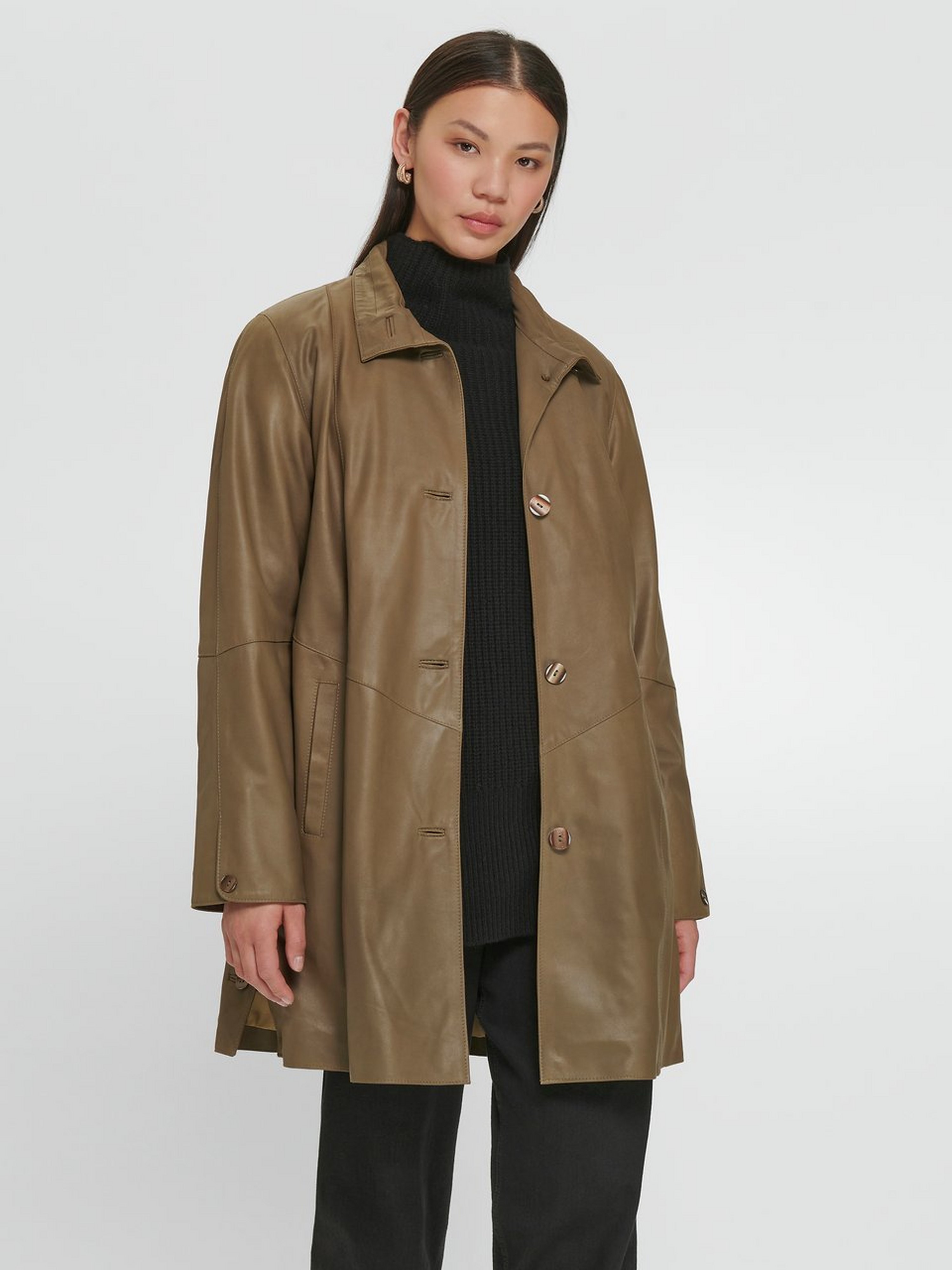 Ledermantel aus 100% Leder