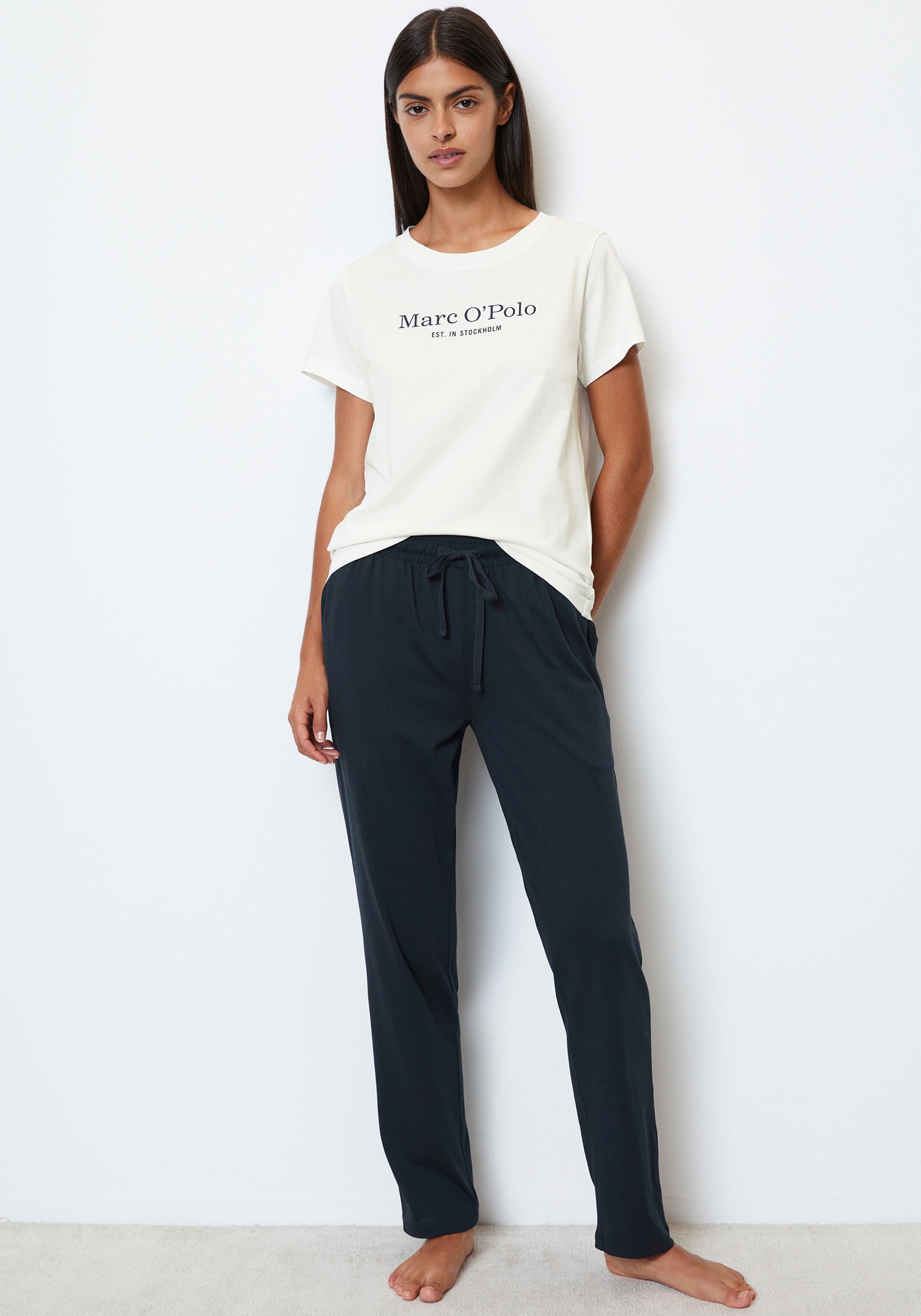 Marc O'Polo Pyjamahose »Mix & Match Cotton-Woven«  mit elastischem Bund