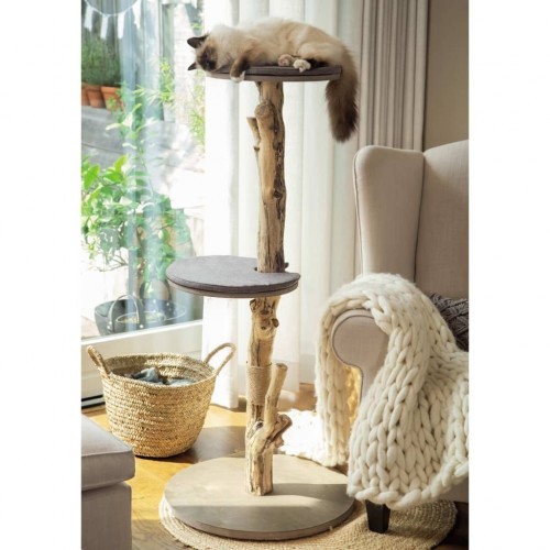 Arranhador para gatos desenhado por Lotte Jazz, marrom