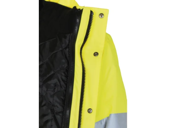 Parka de travail Würth MODYF haute-visibilité 4 en 1 jaune/marine